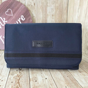 Men's Giorgio Armani Toiletry Bag One Size Blue